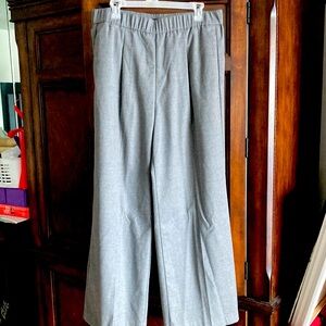 Ann Taylor grey wool flare pants, size L